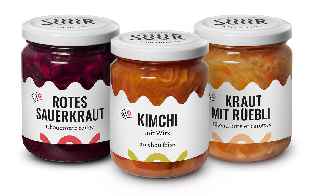 Trio-Set Kimchi & Kraut